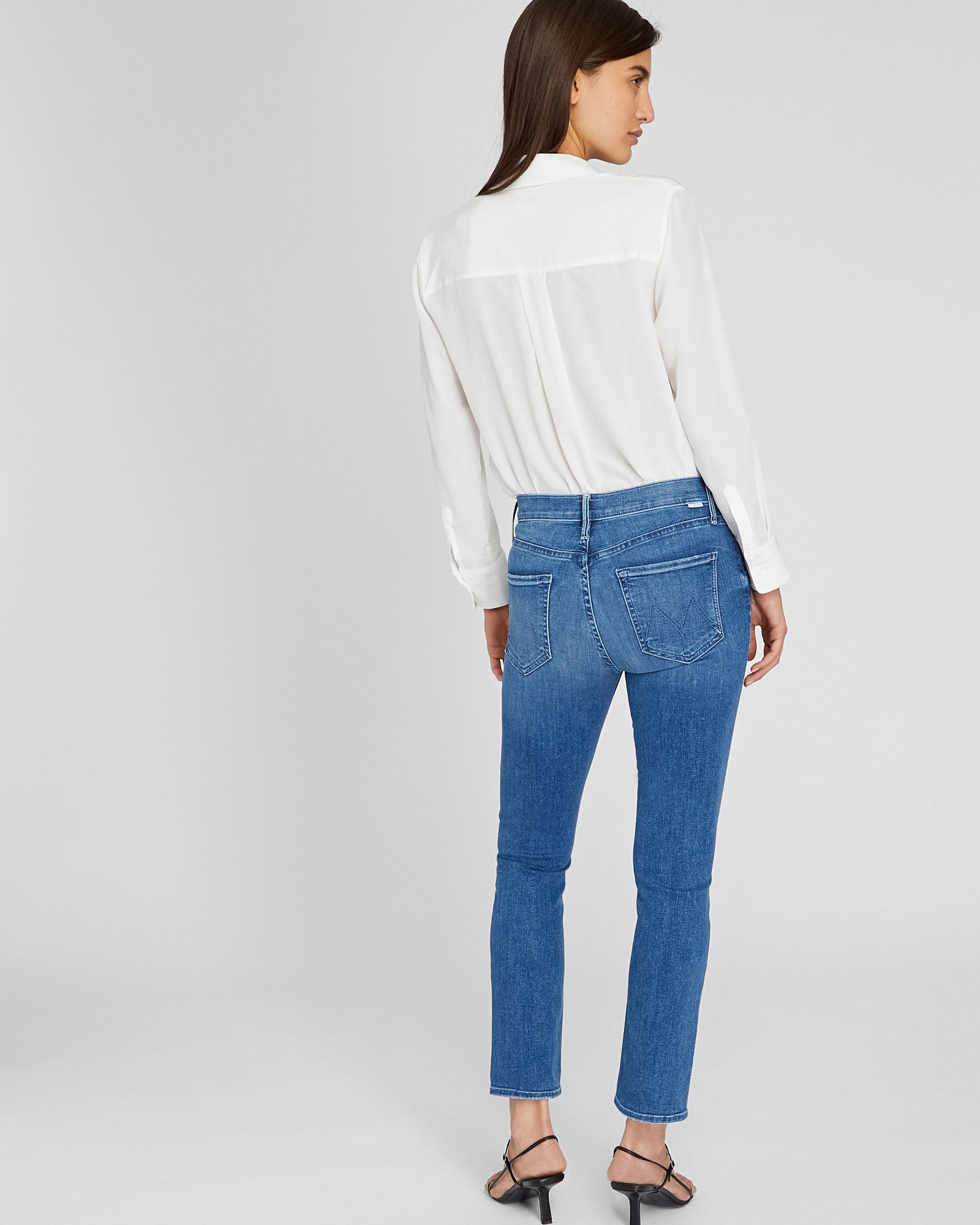 Simon-MOTHER Mid Rise Dazzler Ankle Jeans