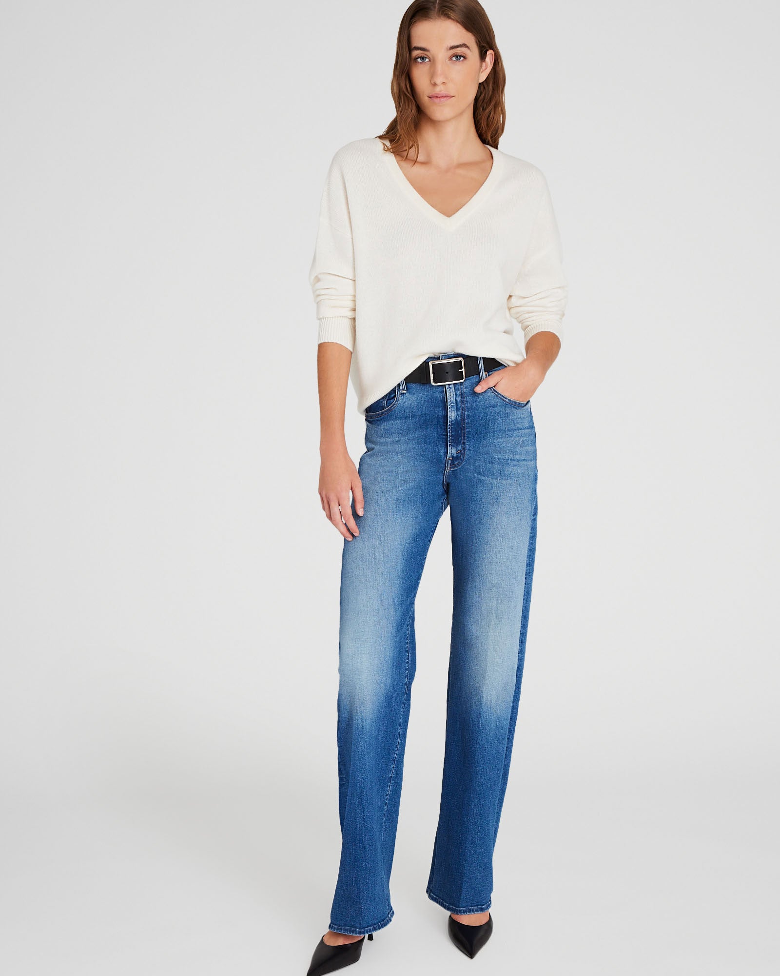 Simon-Cashmere V-Neck Sweater