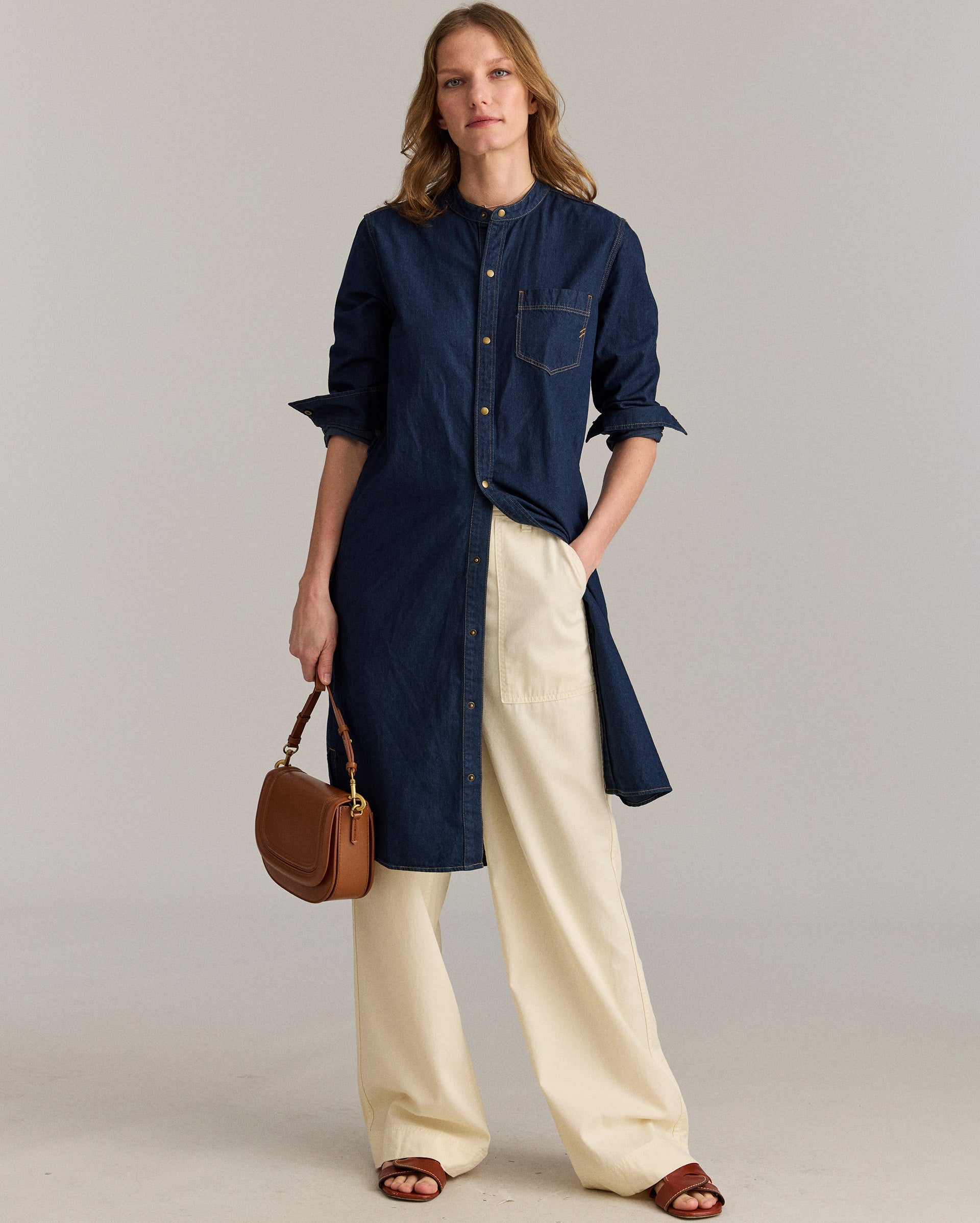 Simon-Shoals Denim Shirttail Dress
